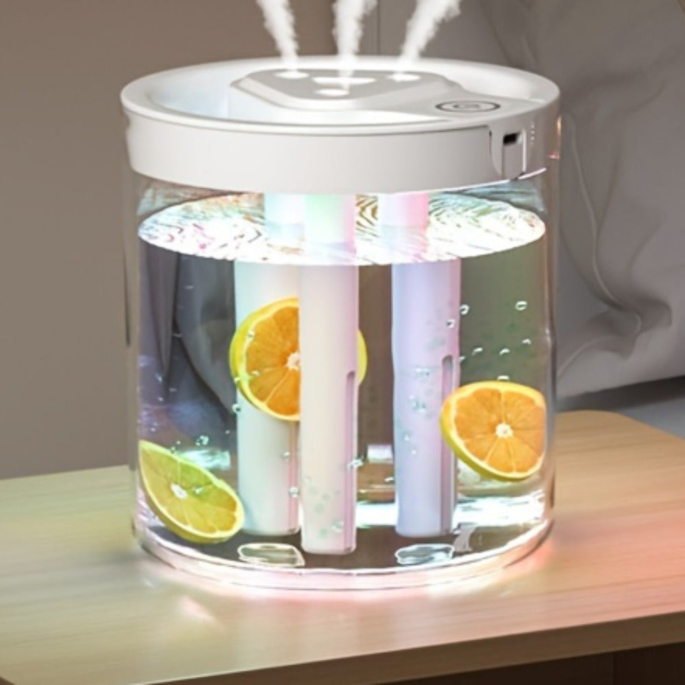 Super Quiet Large Mist Humidifier, Water Replenisher, Facial Steamer, with - Large Capacity, Very Suitable for Bedroom And Office Use, Desktop Design