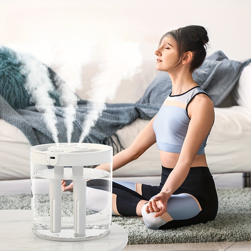 Super Quiet Large Mist Humidifier, Water Replenisher, Facial Steamer, with - Large Capacity, Very Suitable for Bedroom And Office Use, Desktop Design
