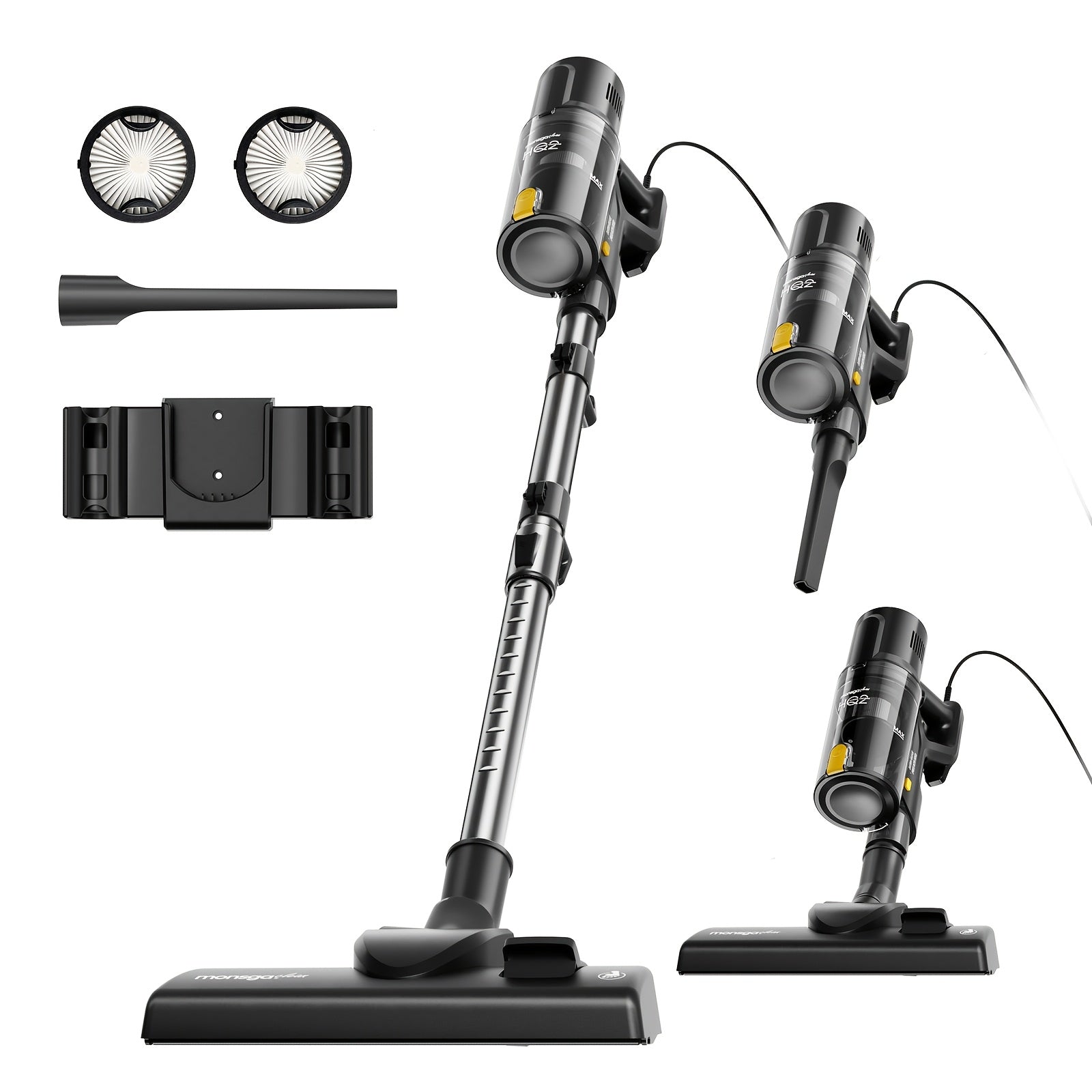 45KPA 600W Corded Vacuum Cleaner, Stick Vacuum Cleaner Corded, Vacuum Cleaner for Home, Powerful Vacuum for Carpet, Hardwood Floor, Pet Hair Vacuum Cleaner