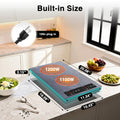 2100W Double Induction Cooktop Portable 12-Inch Electric Cooktop with 120V Induction Burner, Safety Lock, Auto Shutoff Timer, 9 Heating Levels, And Overheat Protection