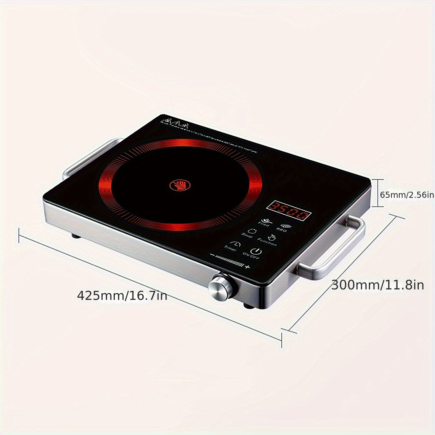 Electric Ceramic Stove, 2200W Ceramic Stove - 2200W Electric Ceramic Stove Infrared Induction Cooker Home Cooktop Cooking Furnace US 110V