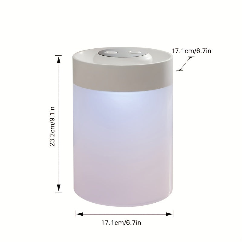 Home Humidifier, Nano Mist Humidifier, 1.11gal Large Capacity, Dual Mist Design, Equipped with Ambient Night Light, Silent Humidification That Won'T Disturb Sleep