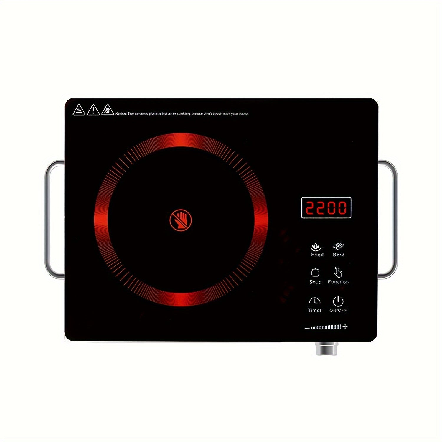 Electric Ceramic Stove, 2200W Ceramic Stove - 2200W Electric Ceramic Stove Infrared Induction Cooker Home Cooktop Cooking Furnace US 110V