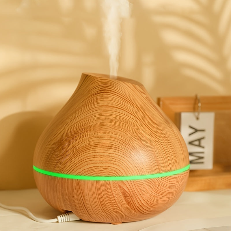 1pc Large-Capacity Simulated Wood Grain Aroma Diffuser
