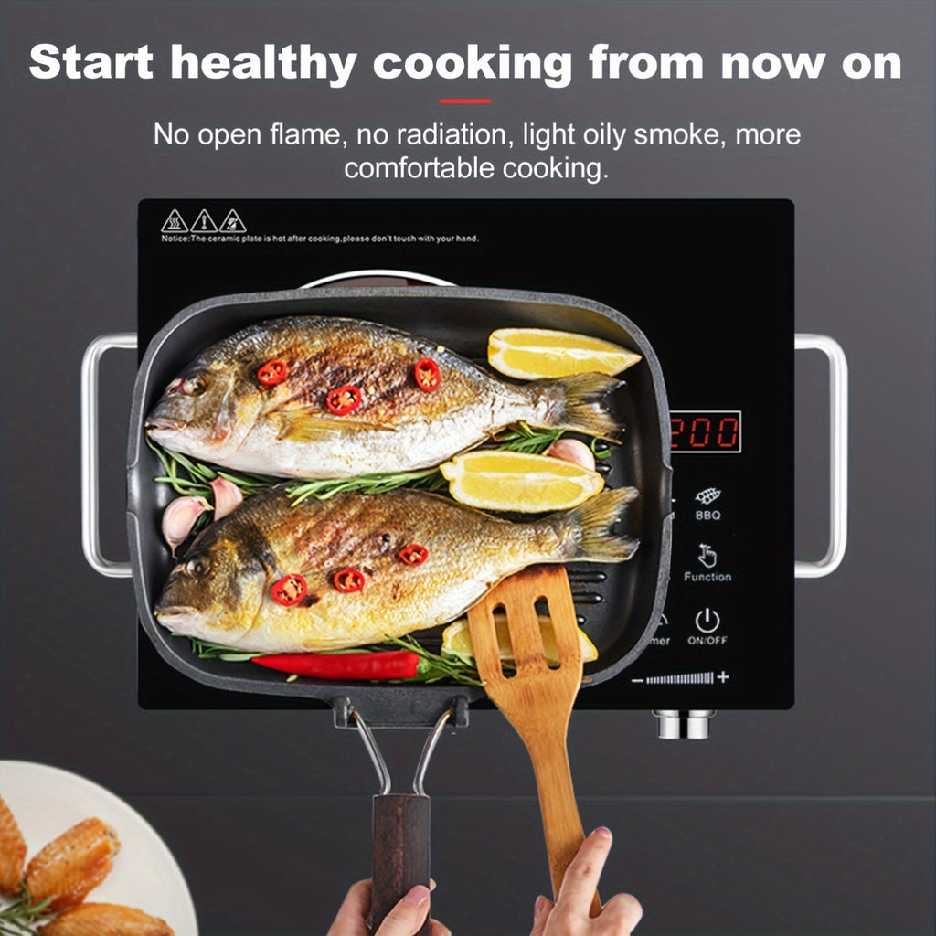 Electric Ceramic Stove, 2200W Ceramic Stove - 2200W Electric Ceramic Stove Infrared Induction Cooker Home Cooktop Cooking Furnace US 110V