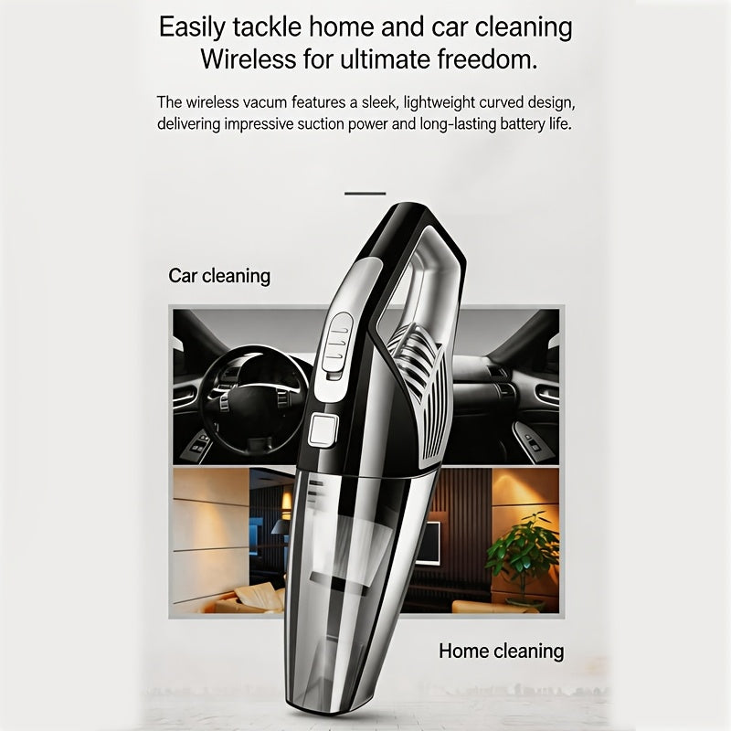 Powerful Car Vacuum Cleaner, Cordless Home Vacuum Cleaner, High Suction Car Vacuum Cleaner, Electric Home Vacuum Cleaner, Vacuum Cleaner Cleaning Kit, Rechargeable Cordless Vac, High Power 6000Pa