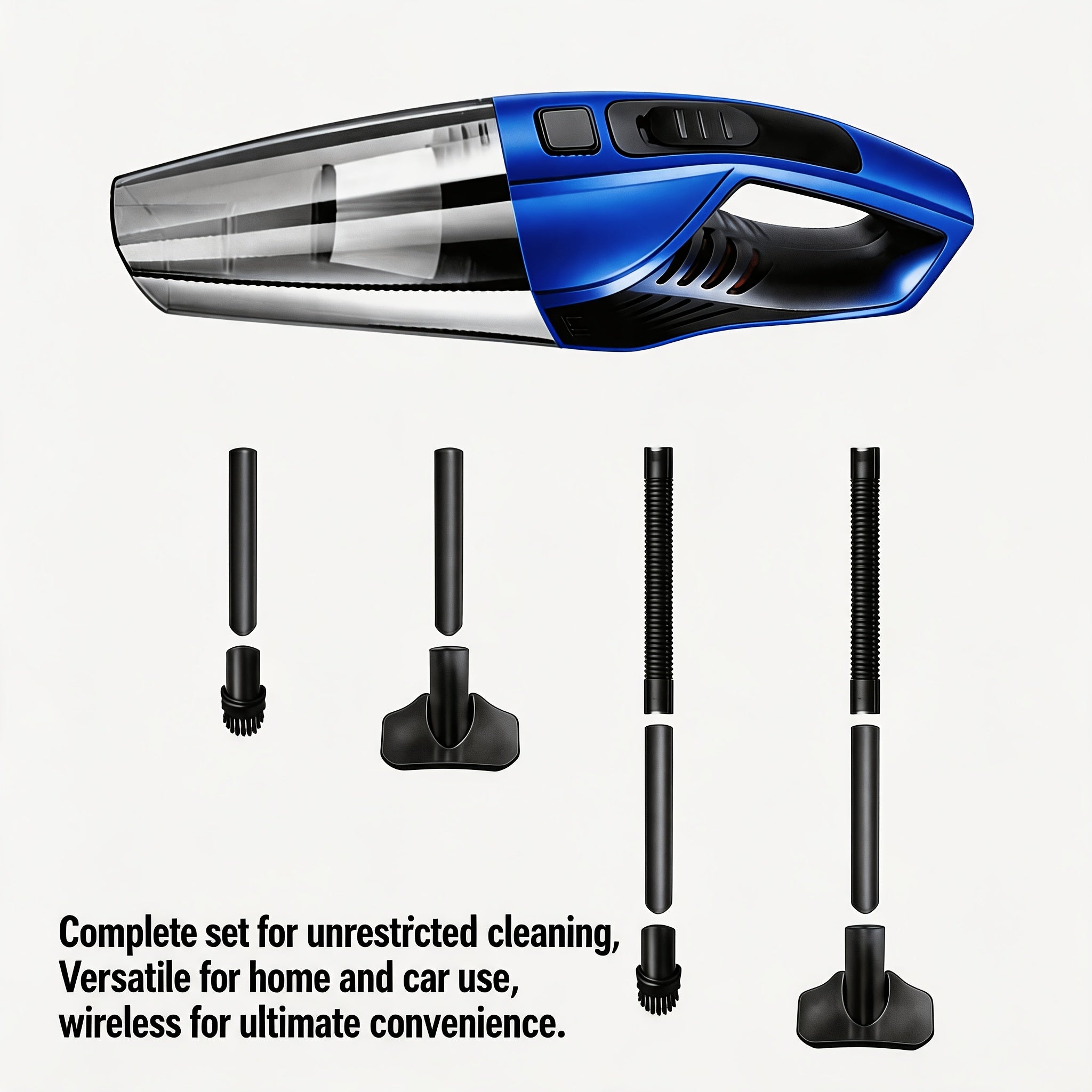 Powerful Car Vacuum Cleaner, Cordless Home Vacuum Cleaner, High Suction Car Vacuum Cleaner, Electric Home Vacuum Cleaner, Vacuum Cleaner Cleaning Kit, Rechargeable Cordless Vac, High Power 6000Pa
