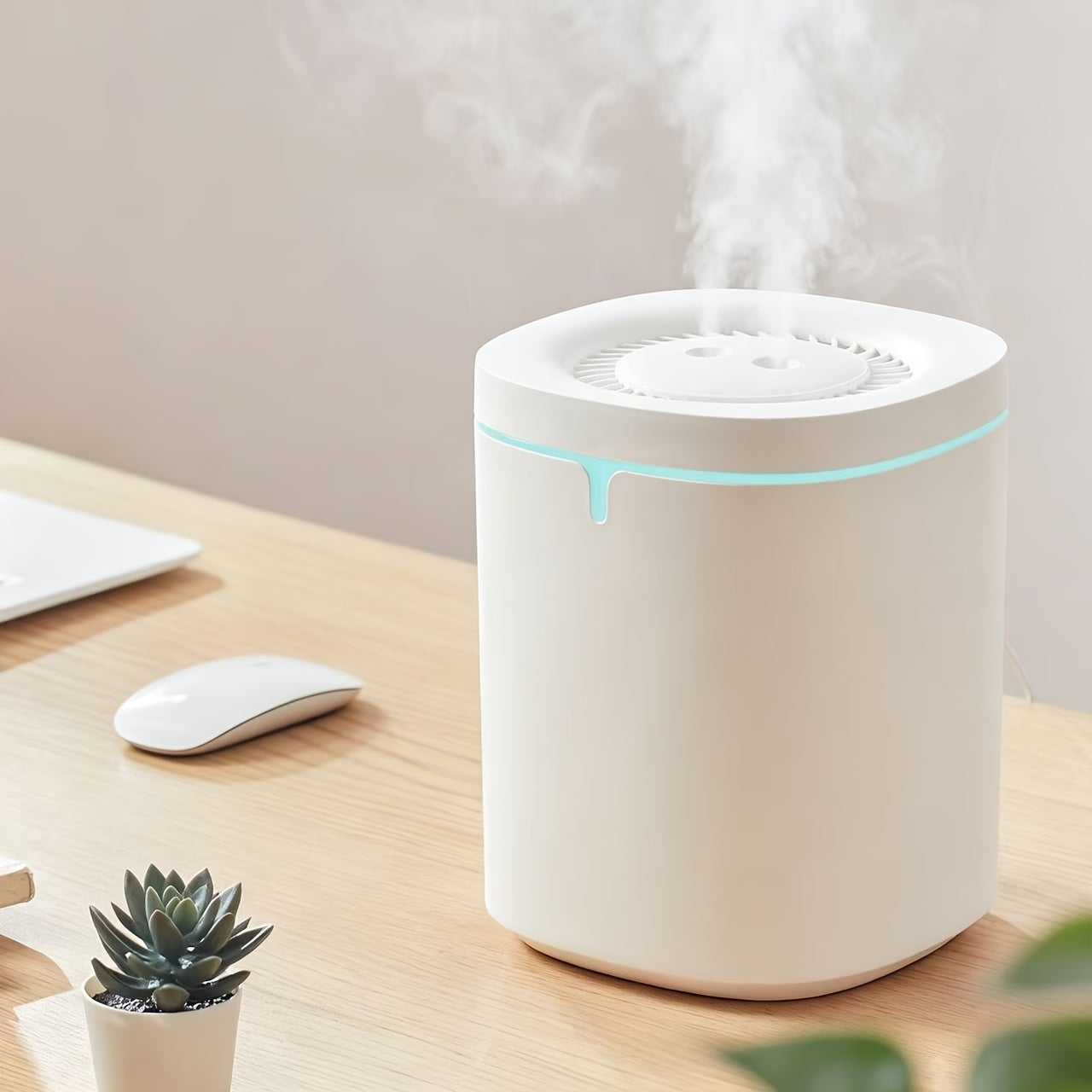 1.32gal Large Capacity Ultrasonic Humidifier, Whisper-Quiet Cool Mist Maker For Bedroom, Office Desktop, Baby Room